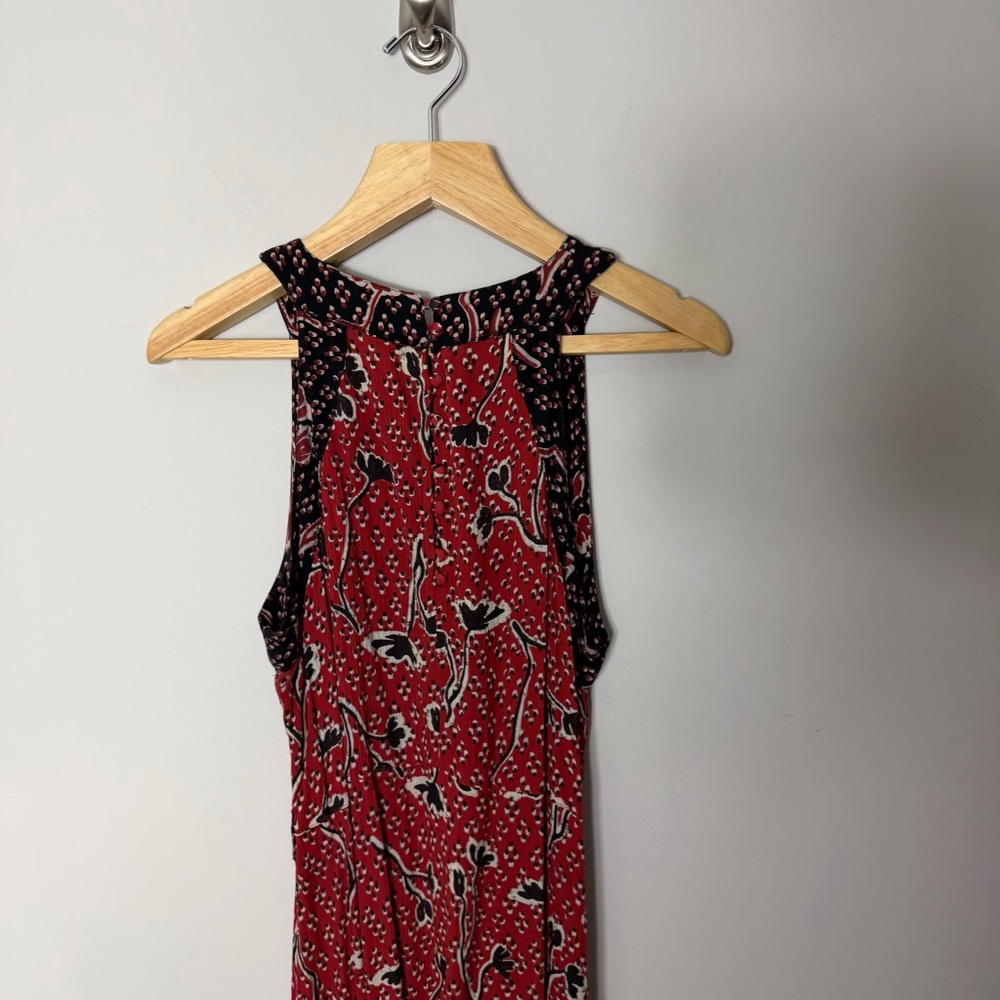 Fat Face Maxi Dress Long High Neck Printed Sleeveless Size 10 243 - Picture 9 of 10